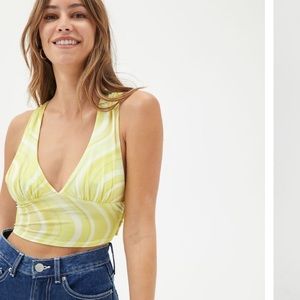 UO Phoenix plunging tie back tanktop